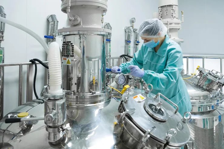 Chemical products tested before dispatch
